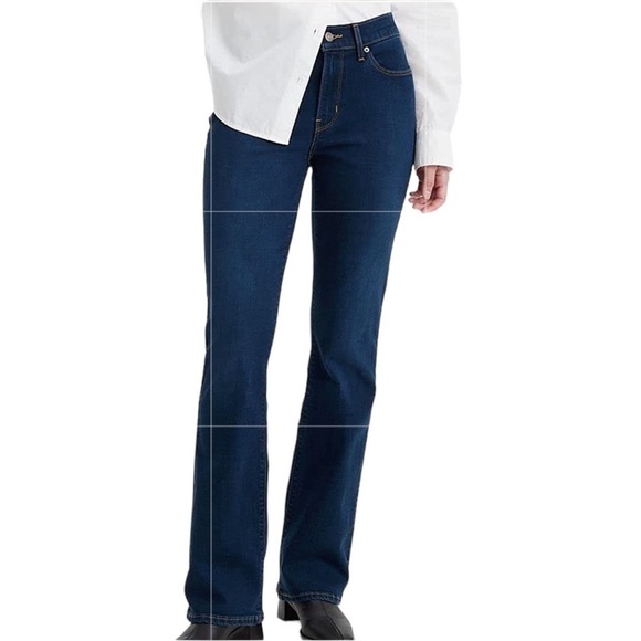 LEVIS 512 DENIM JEANS SLIMMING BOOTCUT SIZE 10 STRETCHY HIGH RISE - Picture 1 of 12
